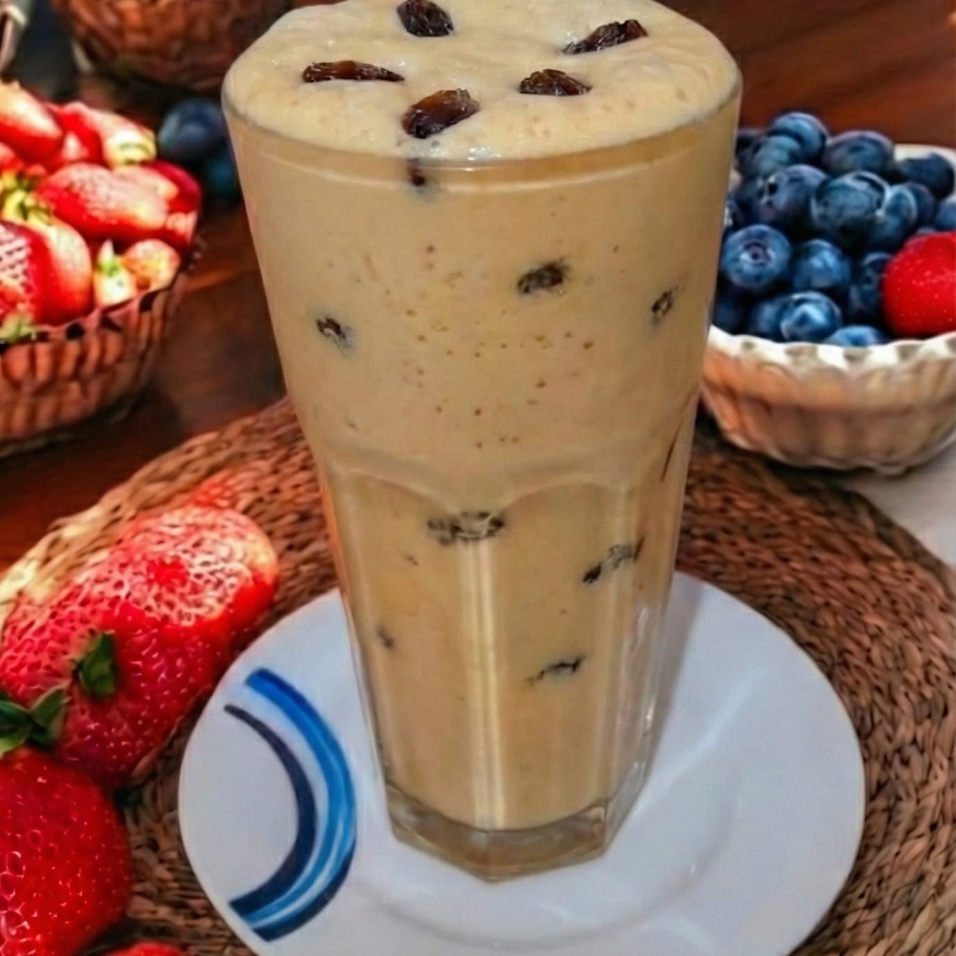 Malteada Ron con Pasas